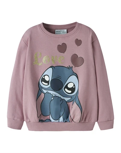Name it - NMFAnsa Stitch Sweatshirt - Lilas